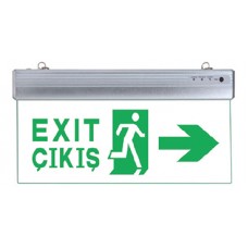 DK-217 TEK YÖNLÜ PLEXI SÜZME IŞIKLI EXIT